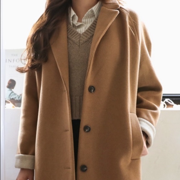 Cherykoko Tan Coat - Picture 1 of 8